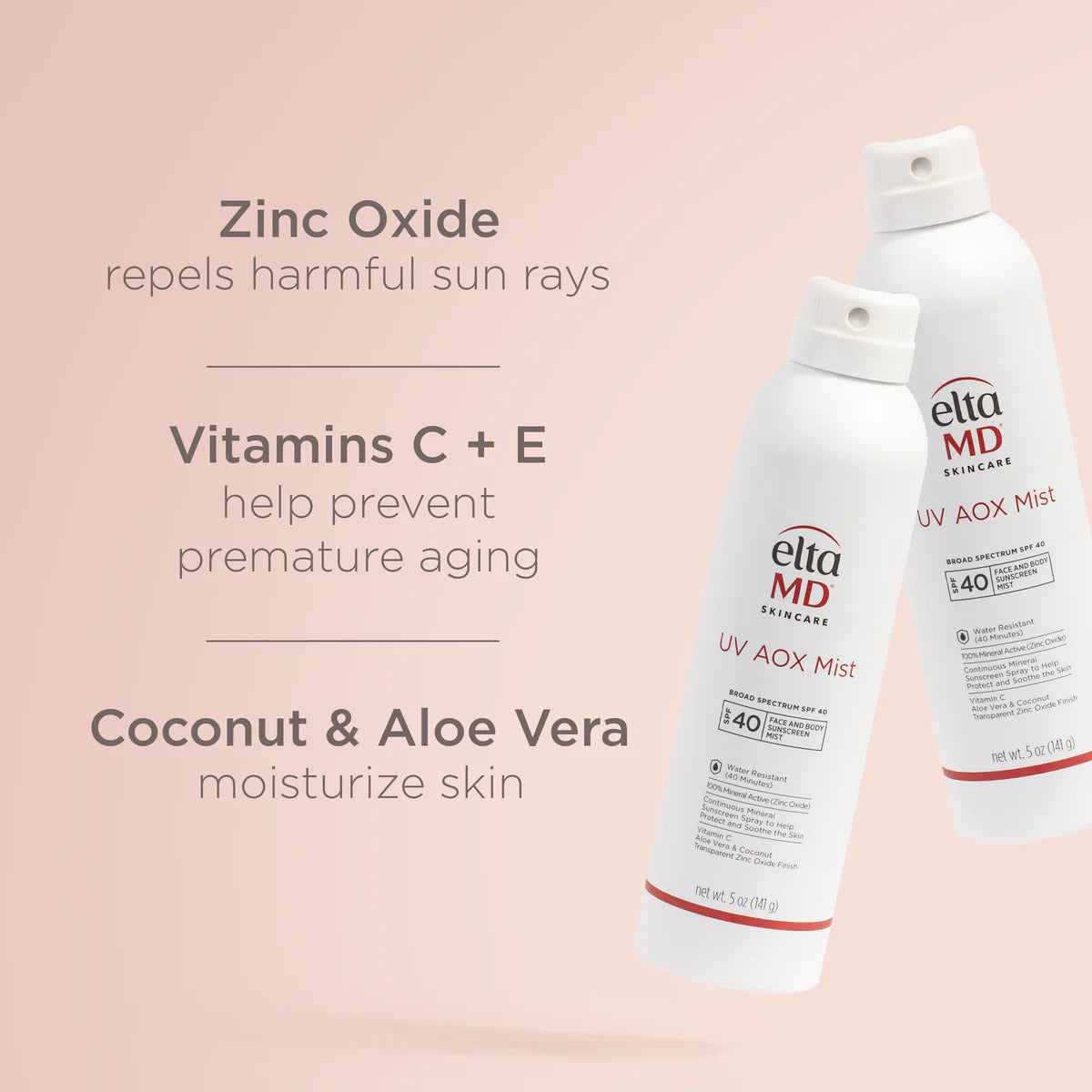 EltaMD® UV AOX Mist Face and Body Suncscreen SPF 40