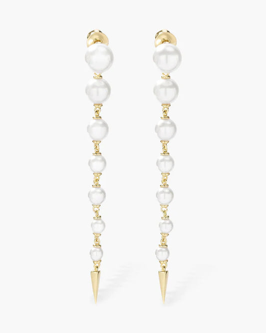 Perfect Pearl 7-Drop Spike Earrings